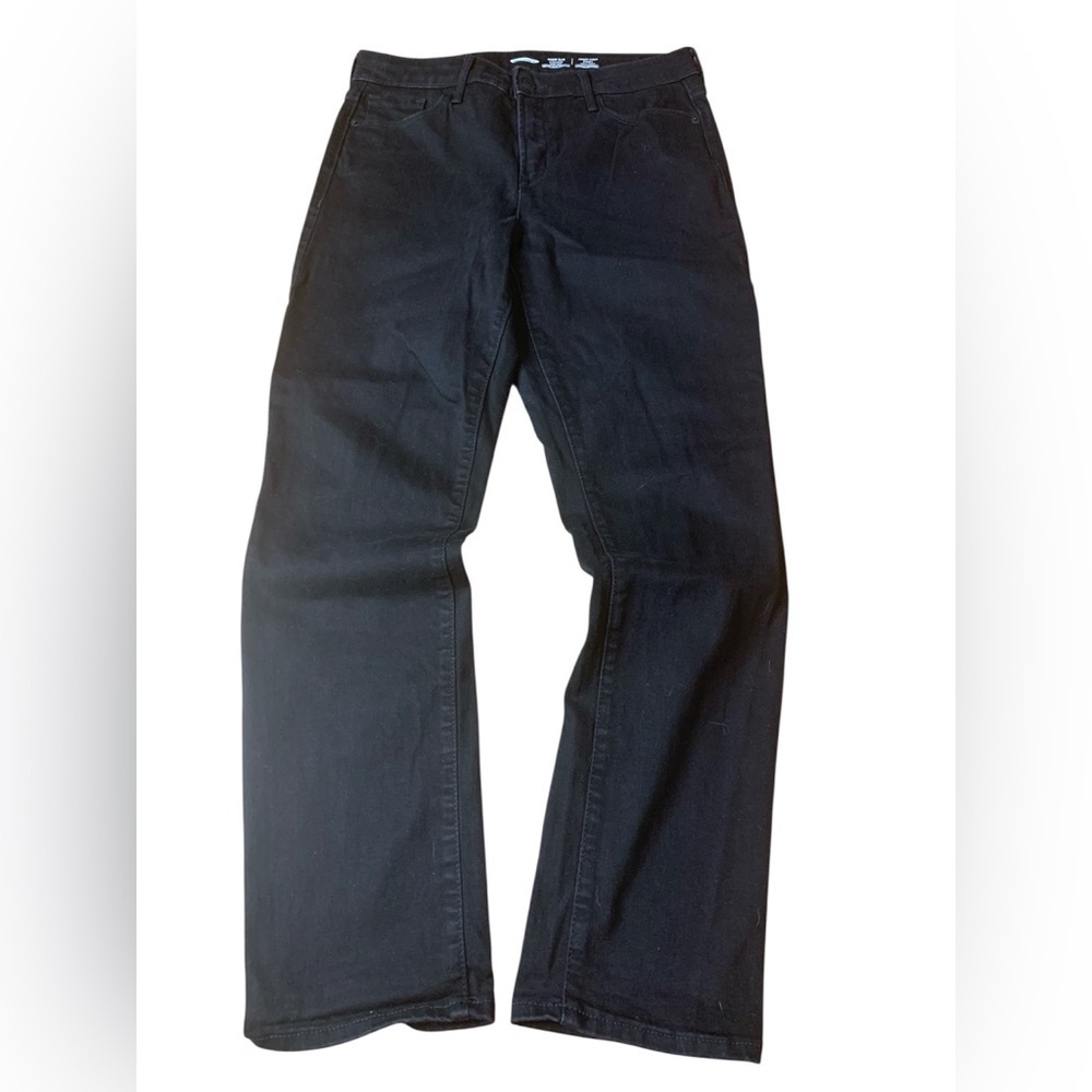 Old Navy Power Slim Straight High Rise Black Jeans - Size 10